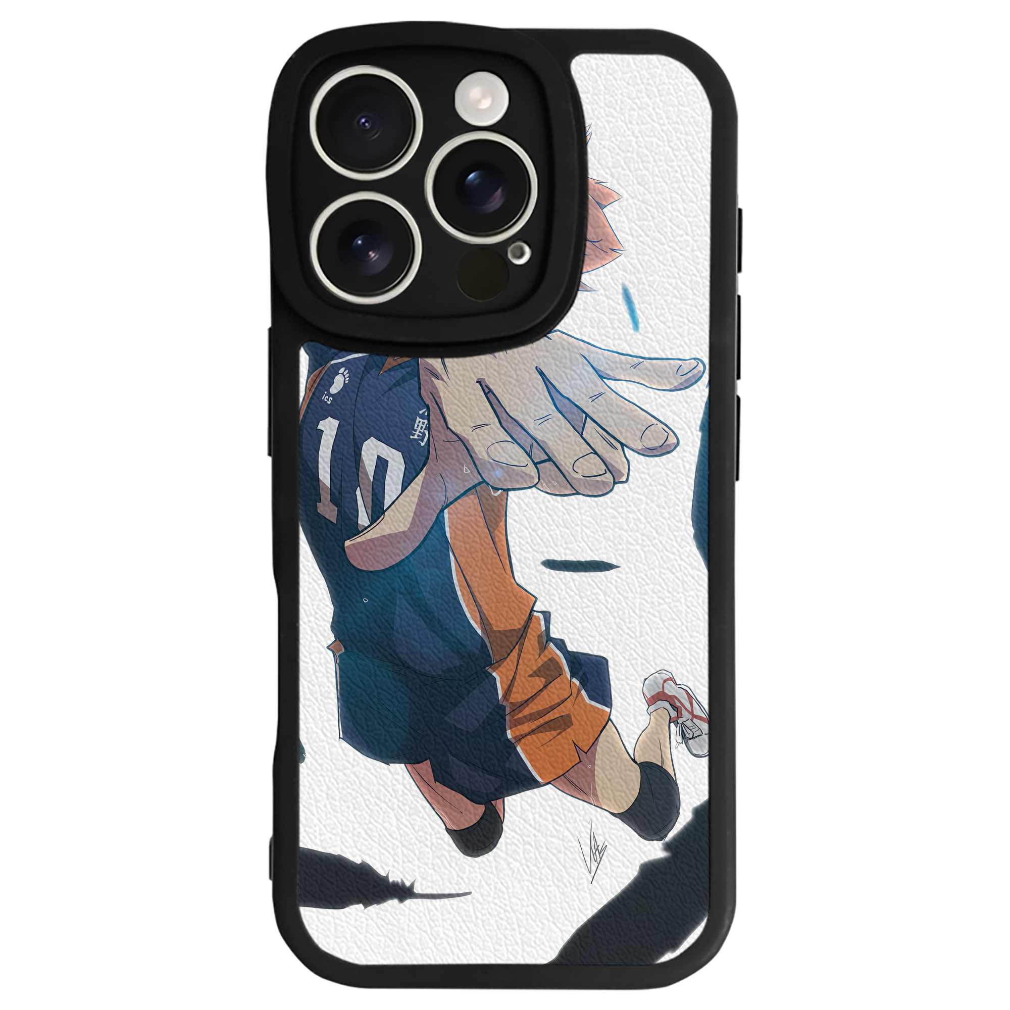 （画像用） ハイキュー!! Haikyu!! 【iPhone 16シリーズ対応】シリコンスマホケース（レザー調） 材質：シリコン